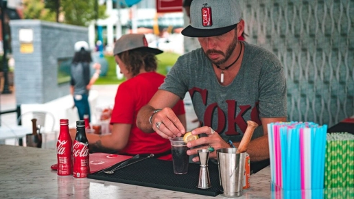 Coca Cola Shoppe Preparing Coke-tails